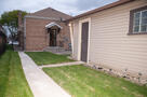 Backyard w/ patio & garage