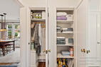 Generous storage with extra linens and everyd