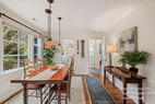 Garden-view dining for meals, work, or gather