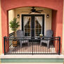 Balcony with seating for 2
