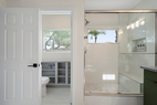 Main bathroom shower and toilet room