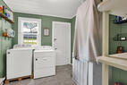 Full size washer/dryer located on the first f