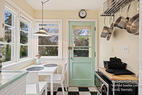 Bright breakfast nook.