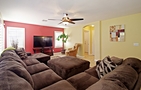 LCD smart TV in the living room space