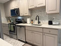 Stainless steel appliances.