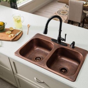 material of a sink at luxury rental property