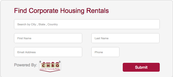 find corporate rentals in USA with CHBO