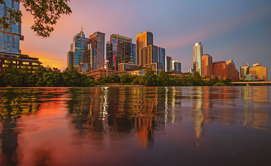 Downtown Skyline Of Austin, Texas