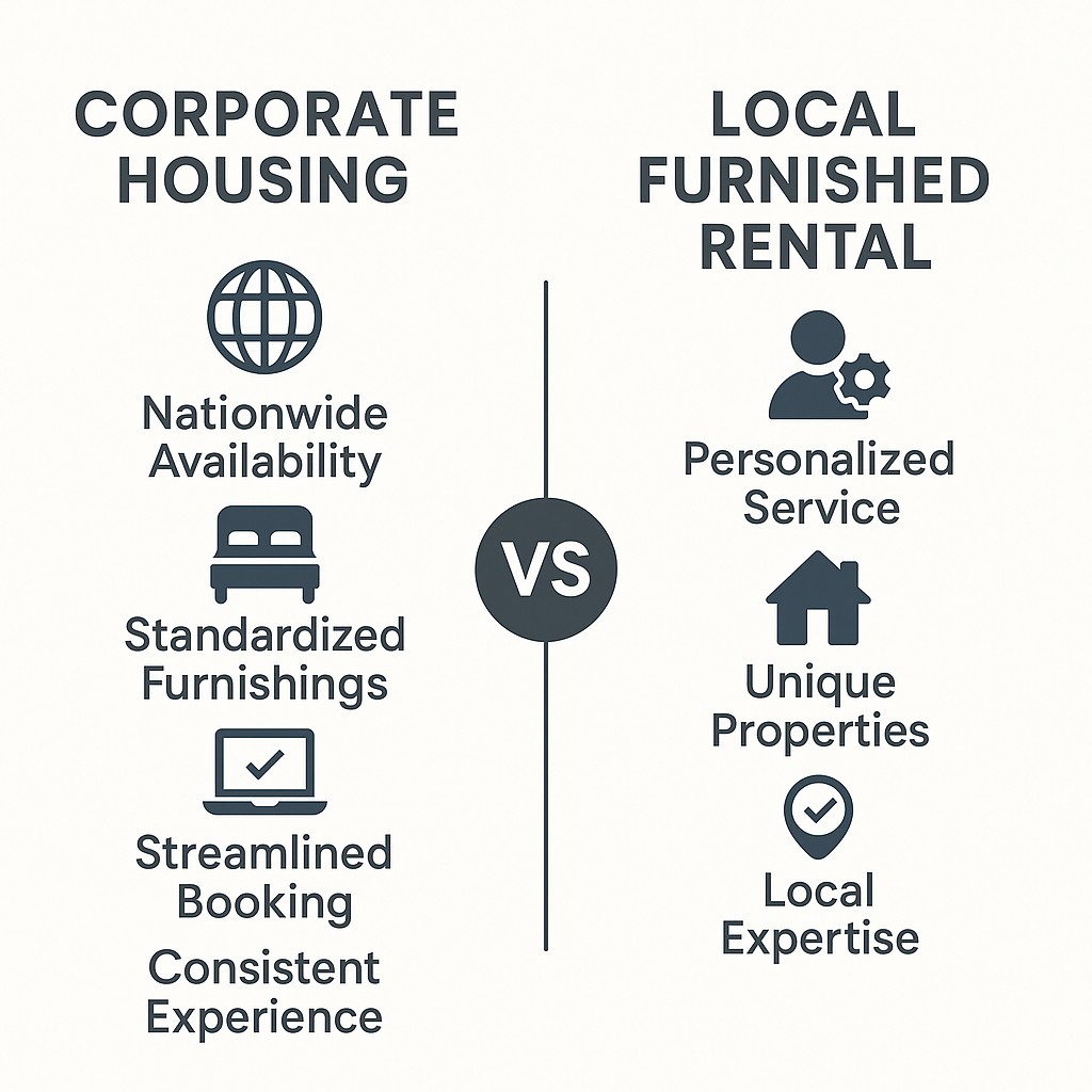 Nationwide Corporate Housing vs Local Furnished Rental