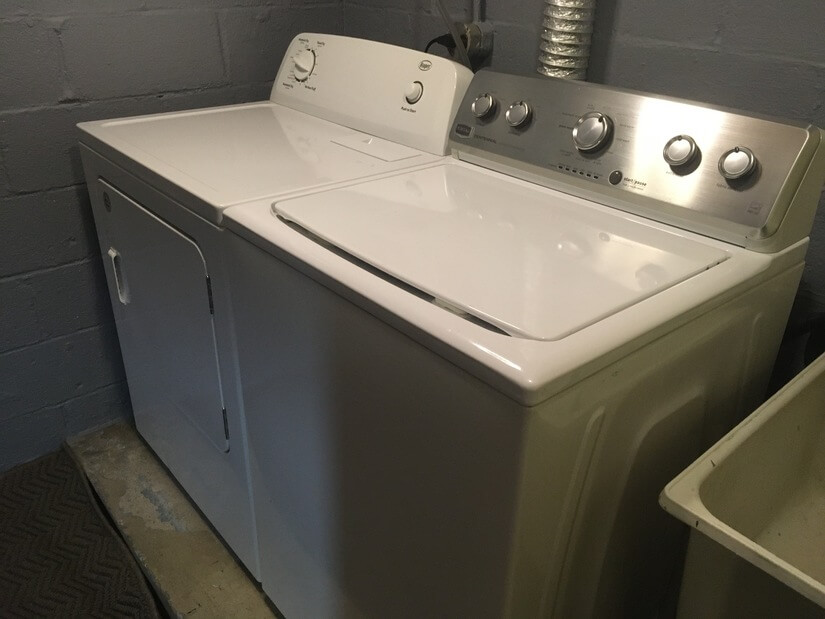 Laundry Room: Large capacity washer and dryer