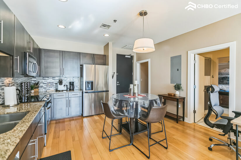 Kitchen / Eating and Working Area