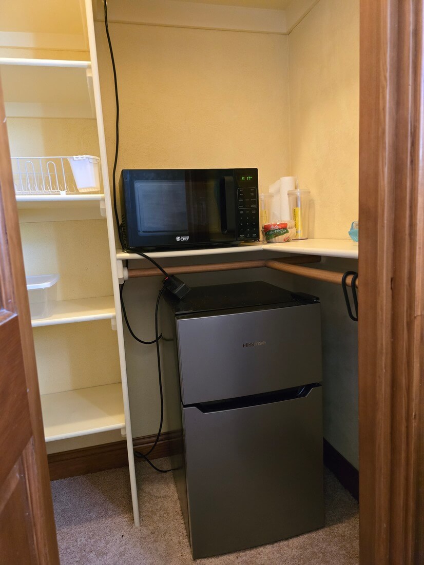 Kitchenette and storage