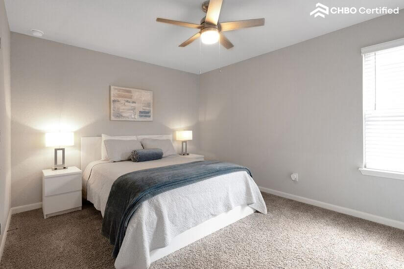 Rest deeply on premium Tempur-Pedic mattresses.