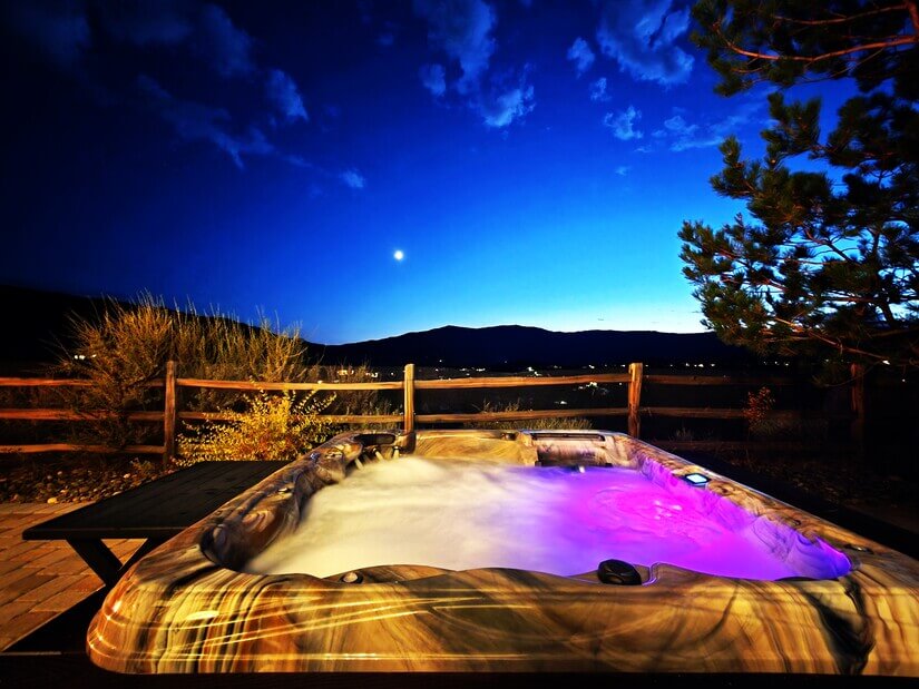 hot tub view night