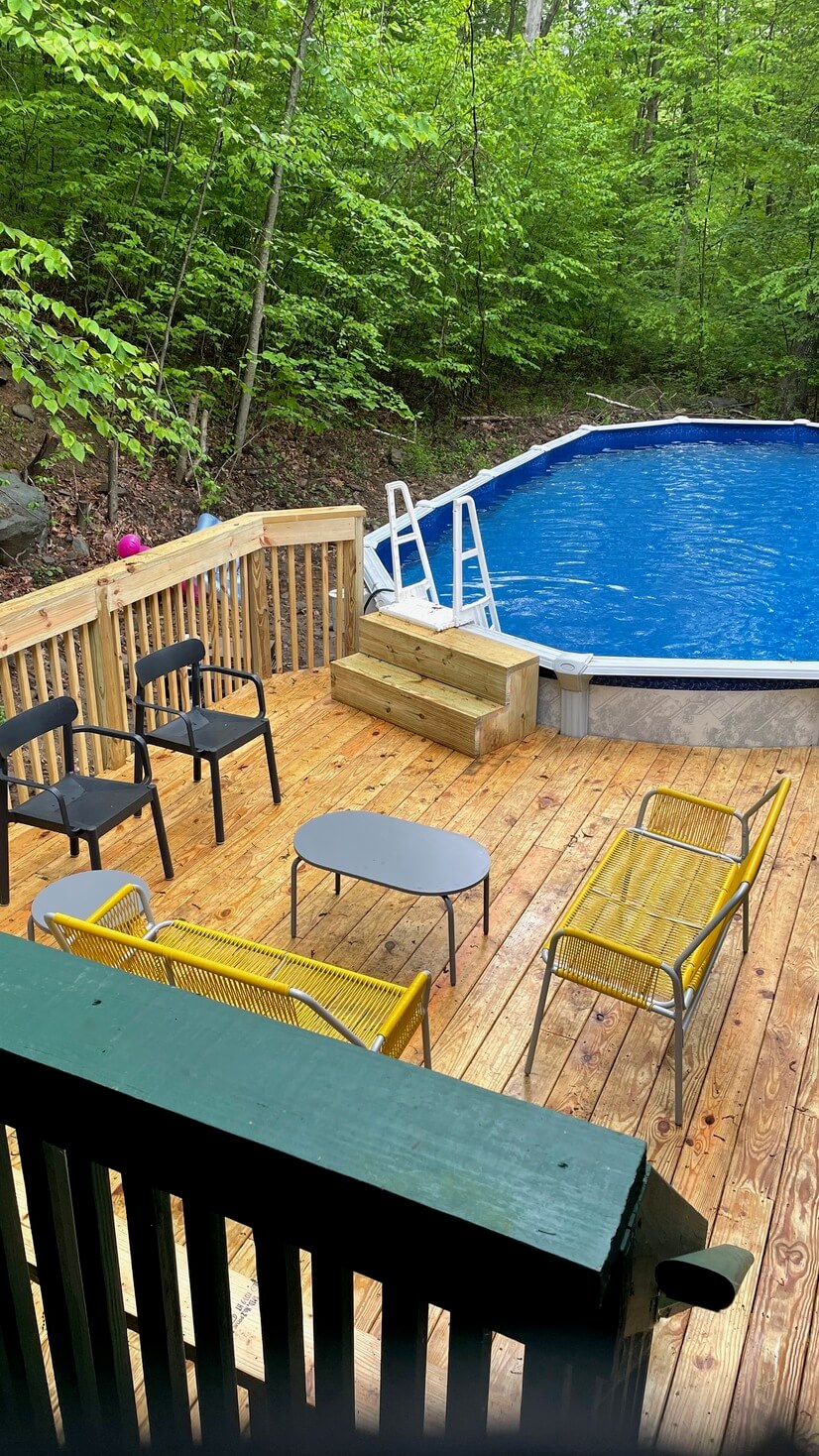 Heated pool open for summer!