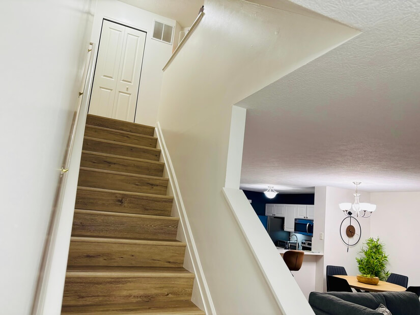 Stairs to second floor bedrooms