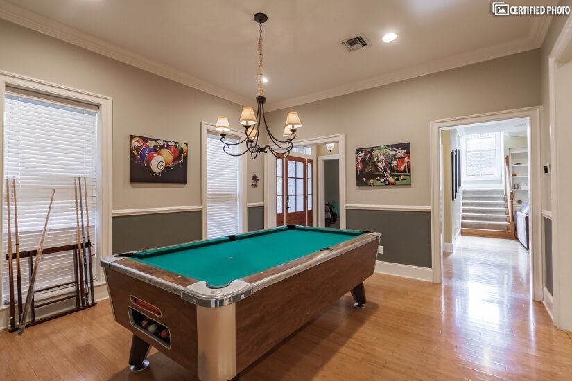 Game Room of this furnished Corporate Rental