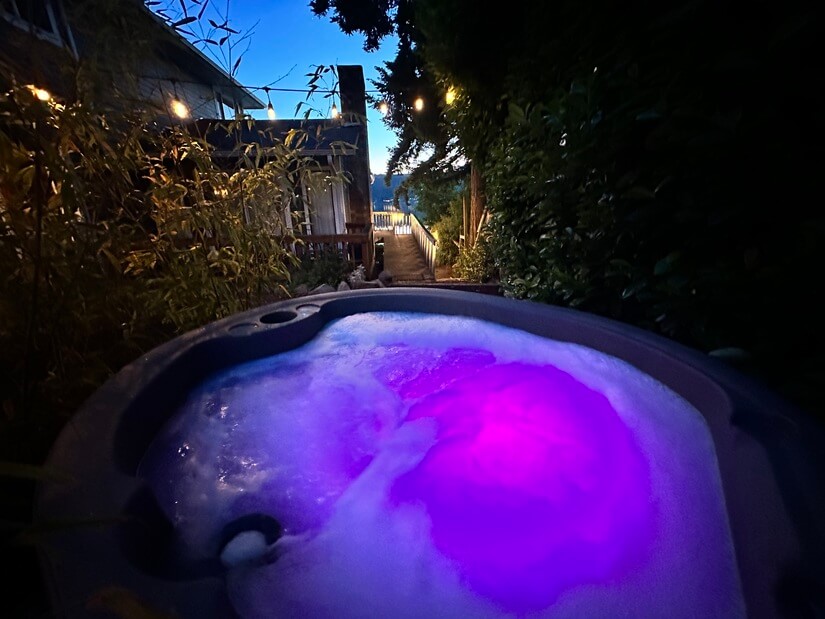 Hot Tub: End your day with a relaxing soak.