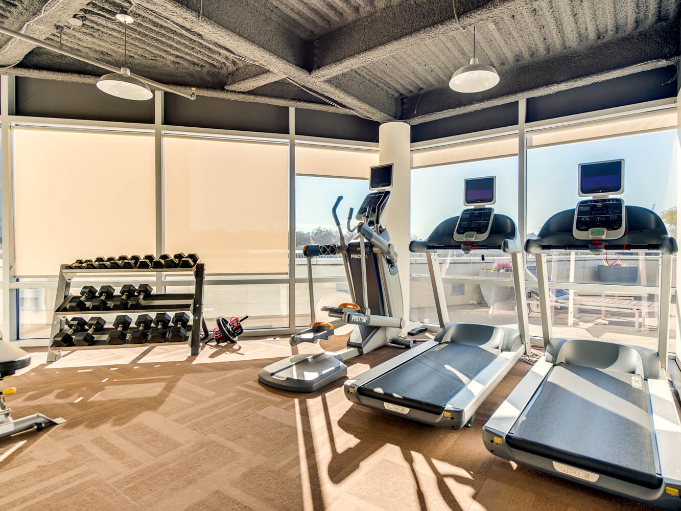 Exercise Room adjacent to the pool