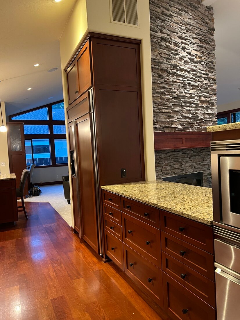 View into kitchen from foyer
