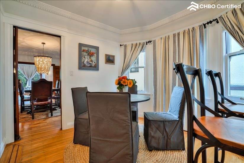 view of small dining off of kitchen