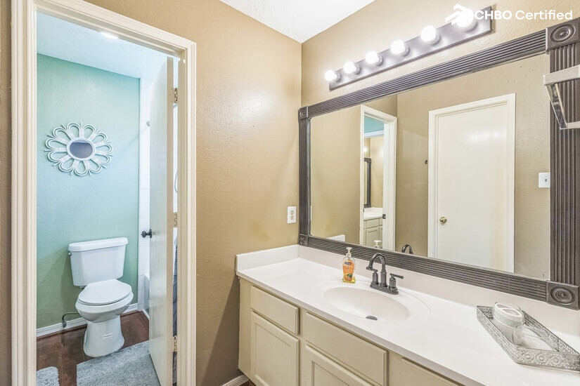 Upstairs jack and Jill Bathroom