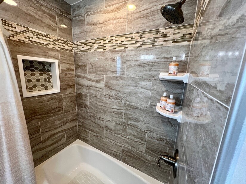 Master Shower over Tub