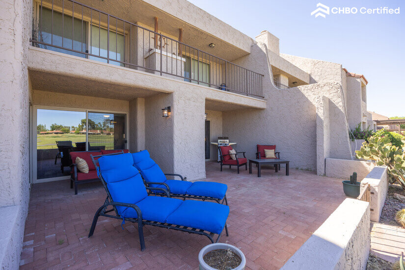 Cozy front bistro table for coffee