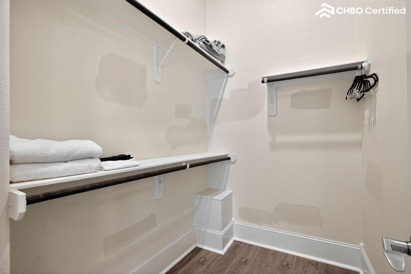 Spacious walk-in closet for bedroom 2