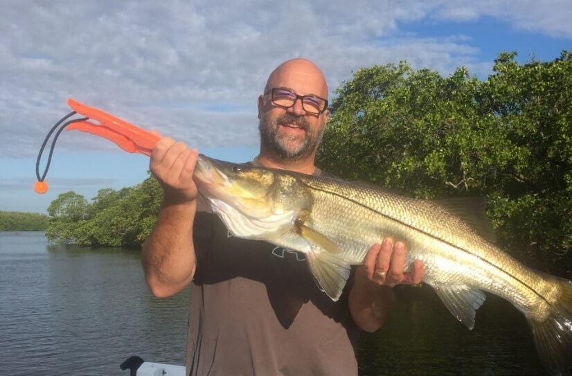 Fishing in the back groves for Snook. Good ea