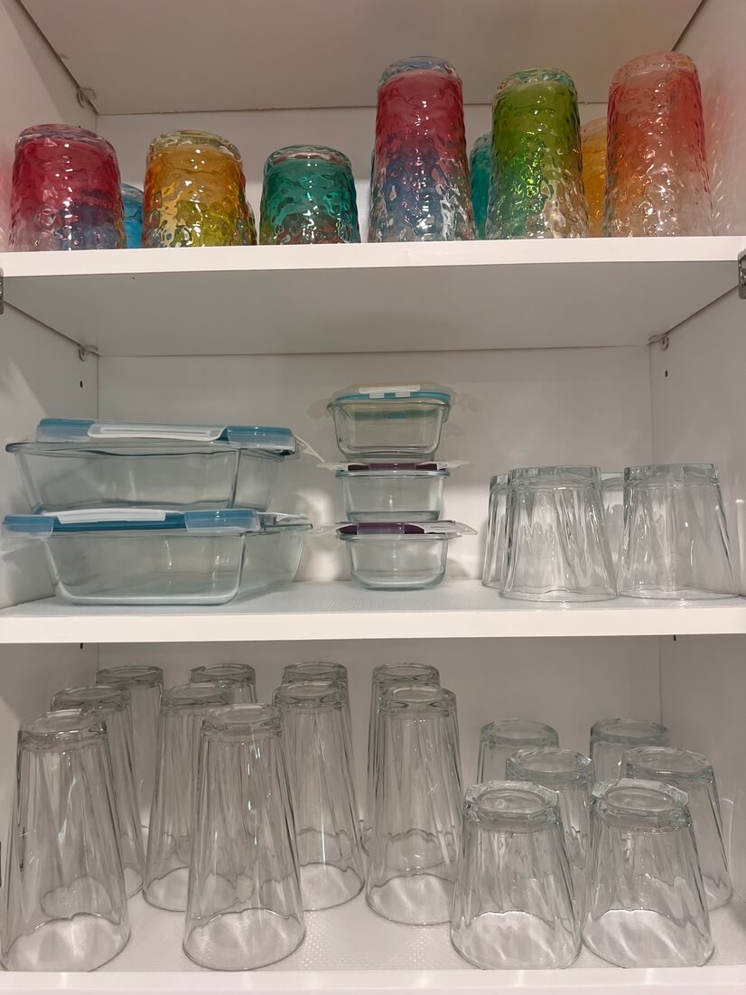 glassware and dishes for 10