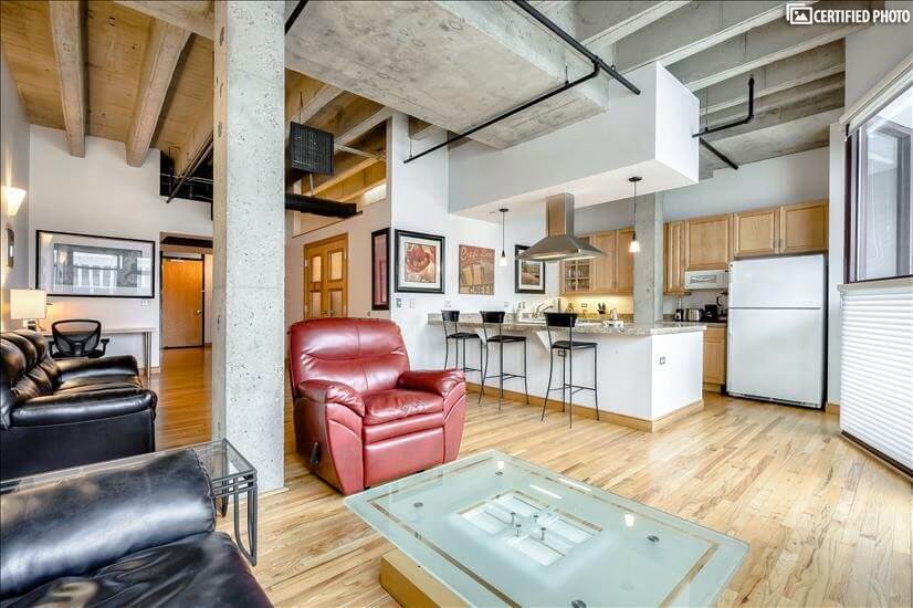 Luxury Loft Heart of Downtown Denver Furnished Loft for Rent in