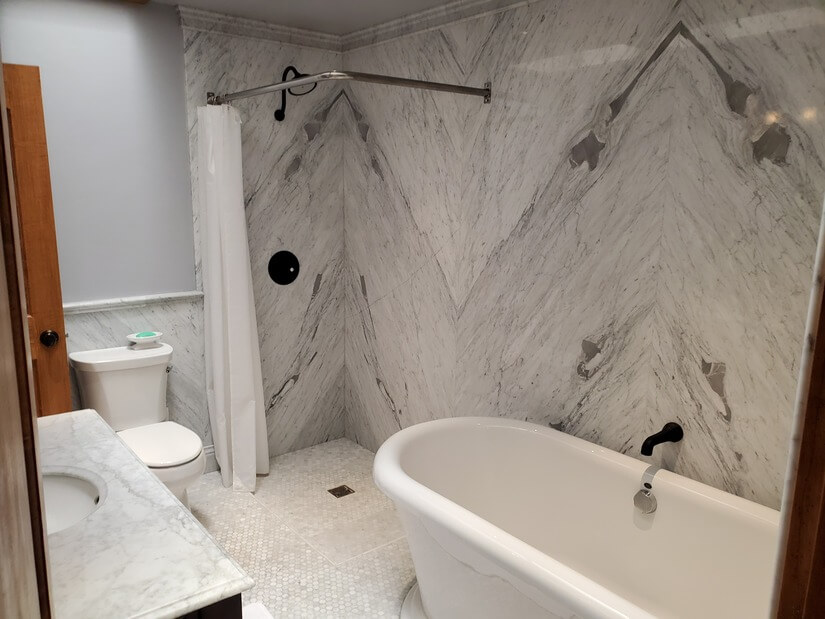Carrara Marble Bath