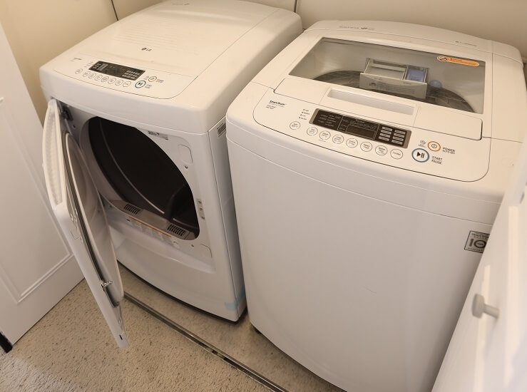 Your own full-size LG washer and dryer.