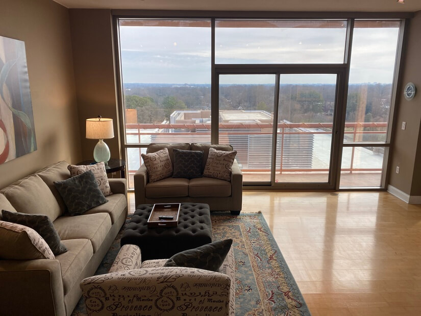 25 foot Balcony off of Living room