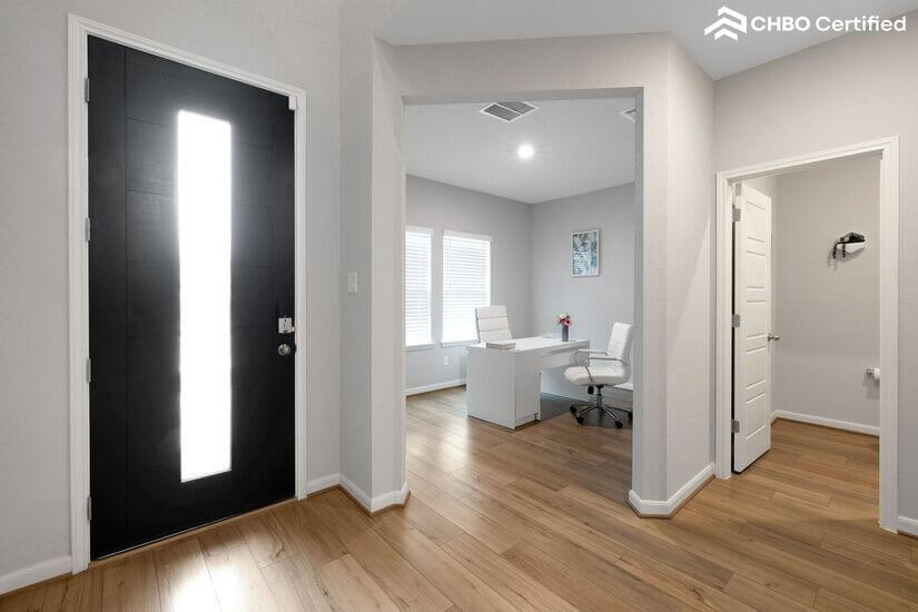 Front office with high-speed WiFi for remote work.