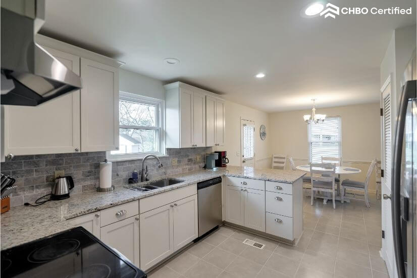 Kitchen with Back Door