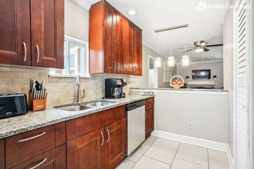 Kitchen featuring coffee maker and toaster