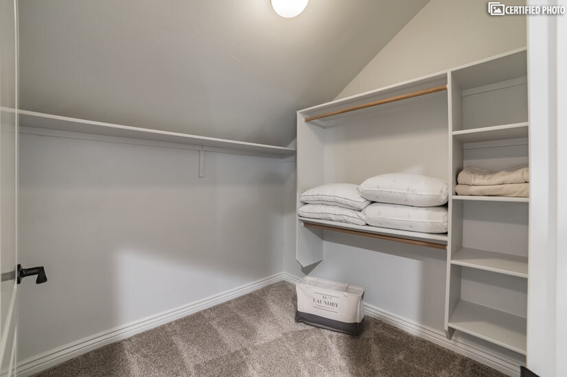 All bedrooms have walk-in closets.
