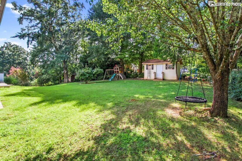 backyard with privacy fence