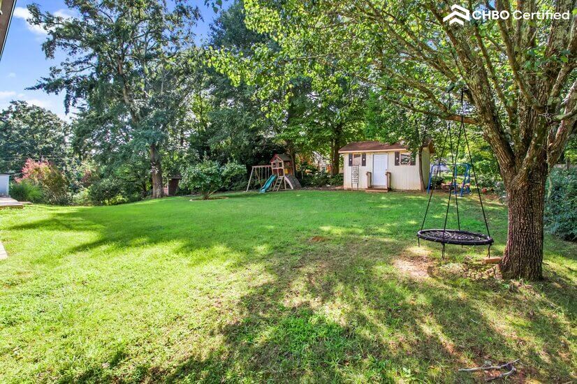 backyard with privacy fence