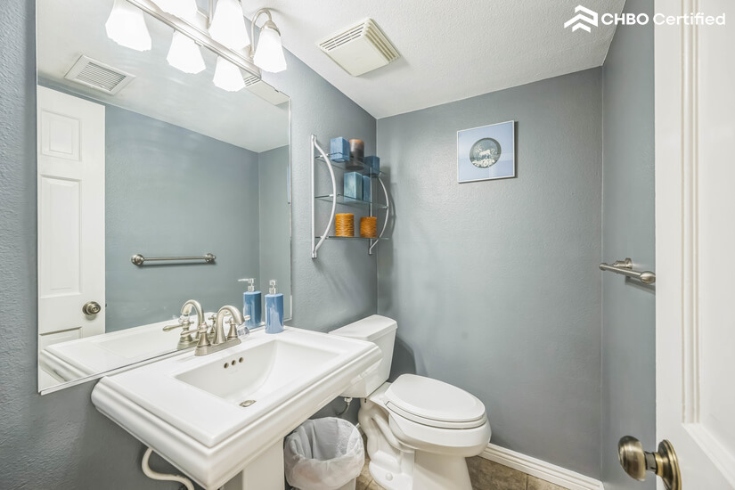 Half bath off kitchen