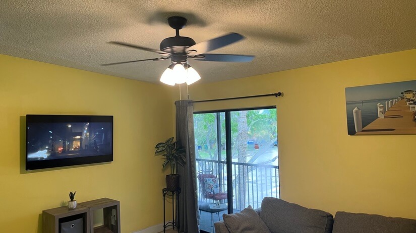 Ceiling fan in each room