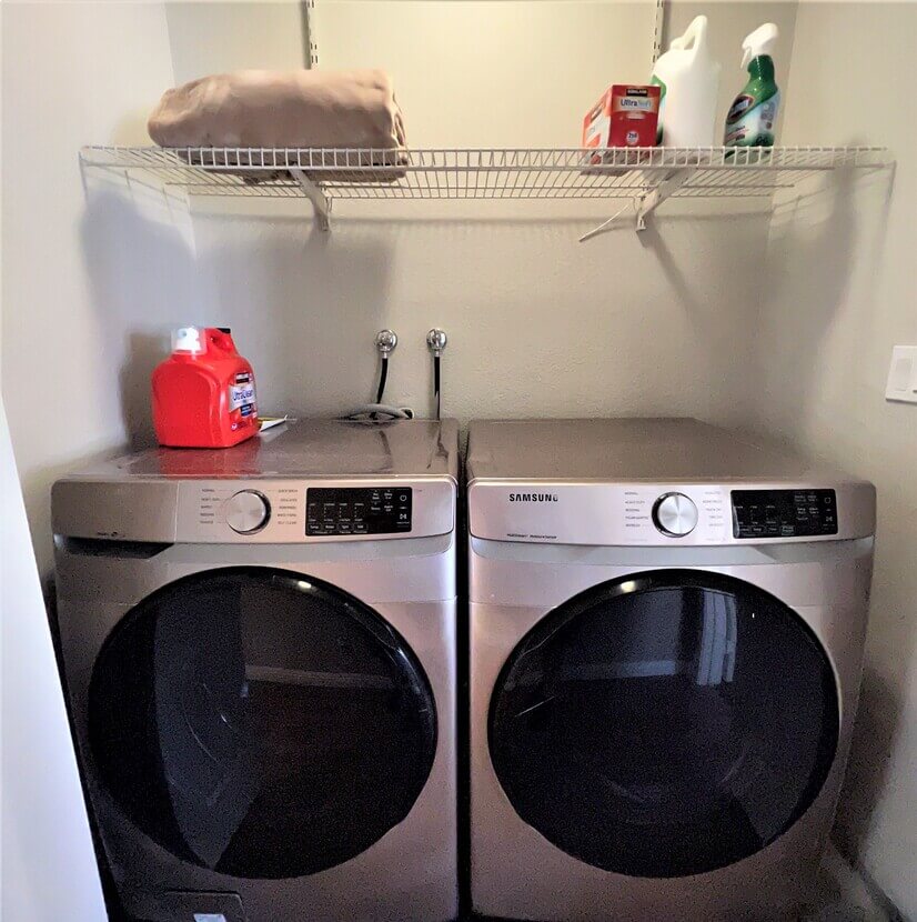 Laundry area with full size washer & dryer