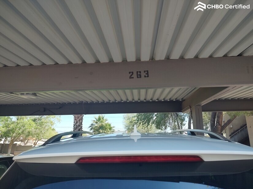 Personal carport included