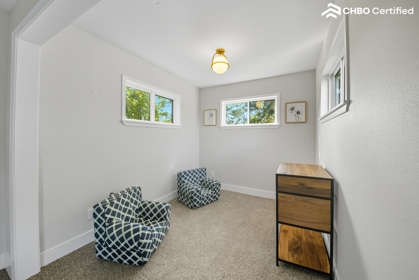 A cozy nook for reading and relaxing