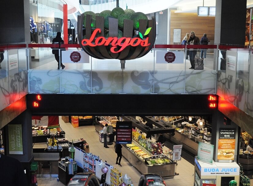 Longo's groceries available on the main level