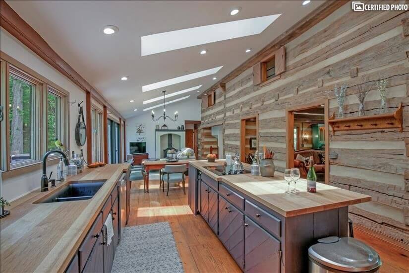 Custom Chef Kitchen with Tons of Light!