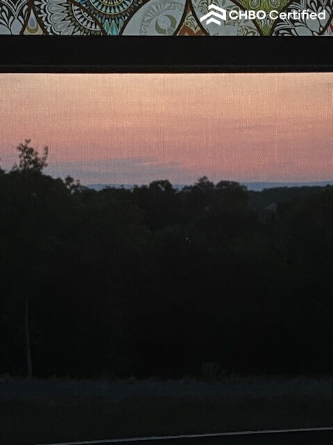 Dusk View from Full Bedroom