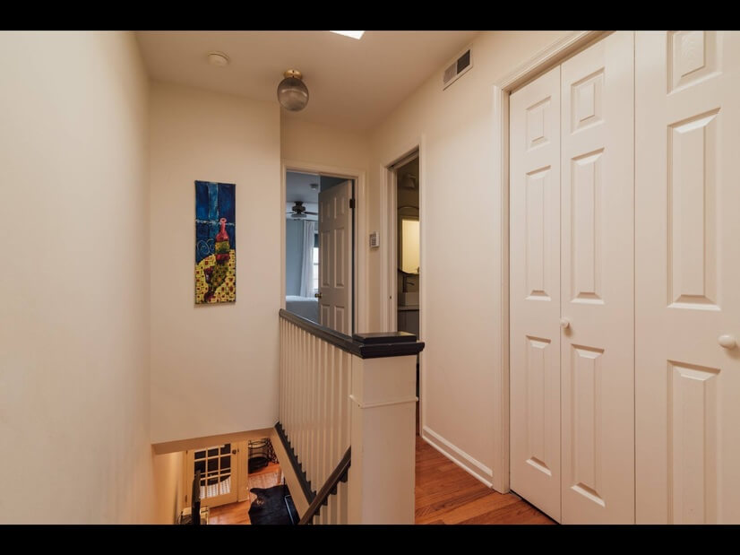 View from 2nd bedroom to master BR in between